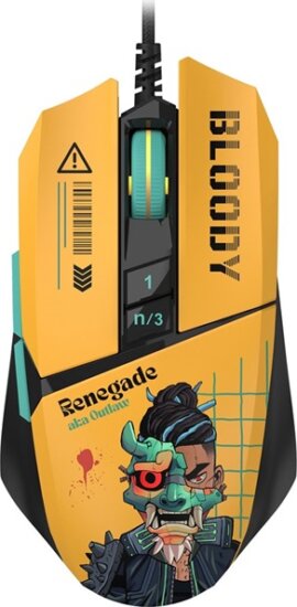 A4-Tech Bloody W63 Max Renegade Sunset (gamer, eSport, RGB, vezetékes, optikai, fekete)