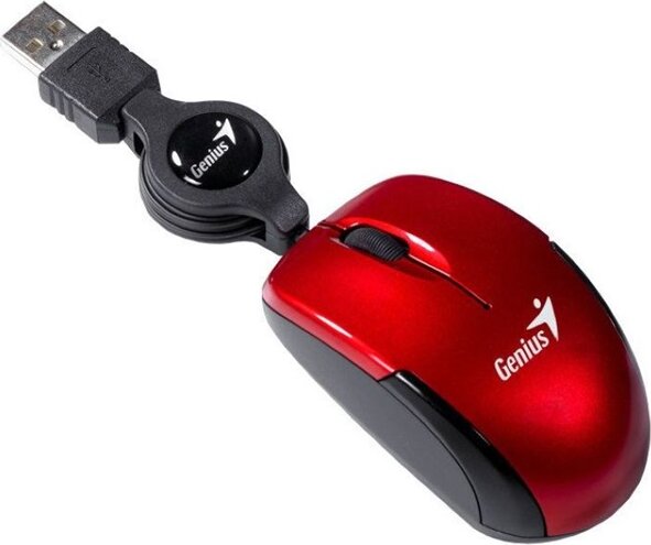 Genius MicroTraveler v2 (USB, notebook, rubint)