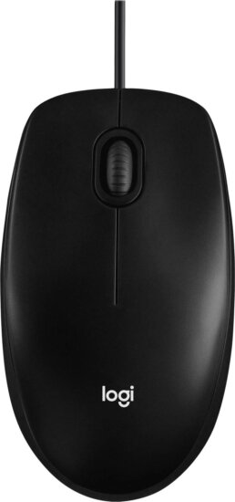Logitech M100 (vezetékes, optikai, fekete)