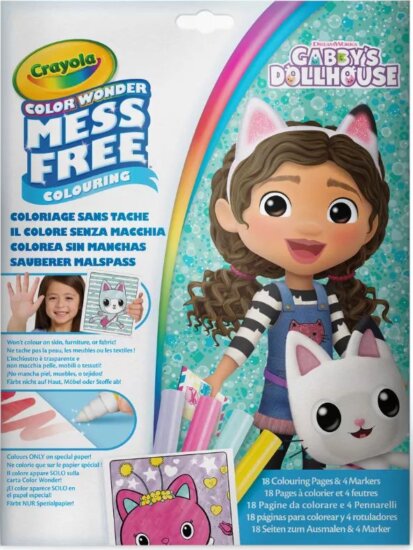 Crayola Color Wonder, Gabi babaháza maszatmentes kifestő készlet mappában