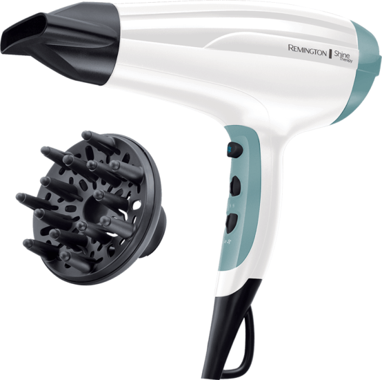 Remington Shine Therapy D5216 hajszárító, 2300W, fehér-kék Remington Shine Therapy D5216 hajszárító, 2300W, fehér-kék