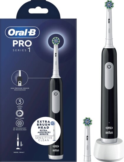 Oral-B Pro Series 1 elektromos fogkefe, Fehér-Fekete