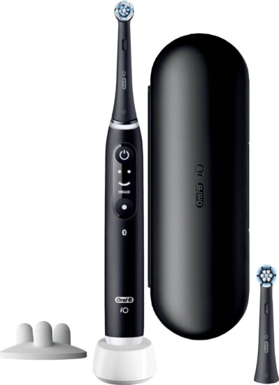 Oral-B iO Series 6S Black Lava elektromos fogkefe, Fekete