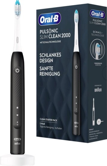 Oral-B Pulsonic Slim Clean 2000 Black elektromos fogkefe, Fekete