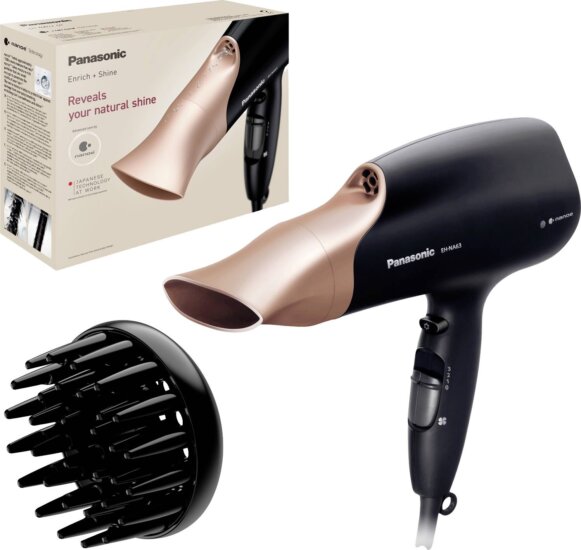 Panasonic EH-NA63 hajszárító, 2000W, fekete-rozé arany