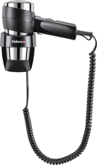 Valera Action Super Plus 1200 542.05/038A falra szerelhető hajszárító, 1200W, fekete-króm