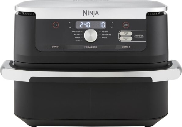 Ninja Foodi FlexDrawer Dual AF500EU forrólevegős sütő (fekete, 10,4 l)