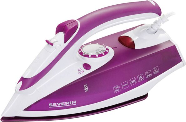 Severin BA 3243 gőzölős vasaló, 2400W, fehér-rózsaszín