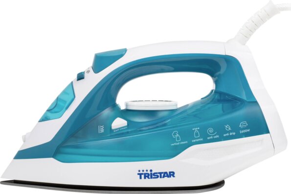 Tristar ST-8320 gőzölős vasaló, 2600W, fehér-kék Tristar ST-8320 gőzölős vasaló, 2600W, fehér-kék