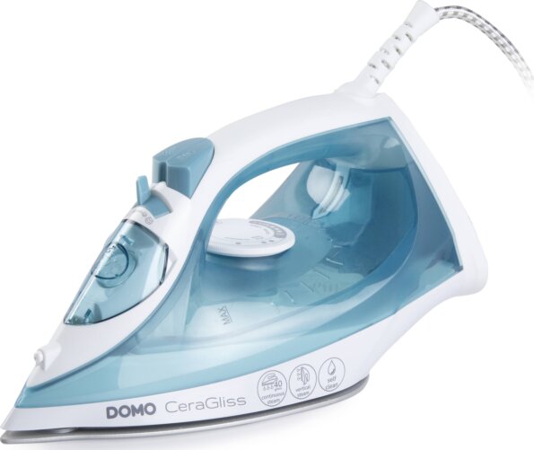 DOMO CeraGliss gőzölős vasaló, 2400W, kék