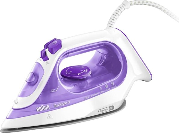 Braun TexStyle 3 SI 3042 gőzölős vasaló, 2350W, lila
