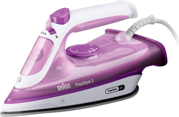 Braun FreeStyle 3 FI 3124 gőzölős vasaló, 2400W, lila
