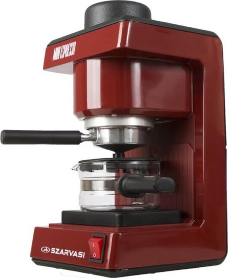 Szarvasi Mini SZV-612 espresso kávéfőző, piros