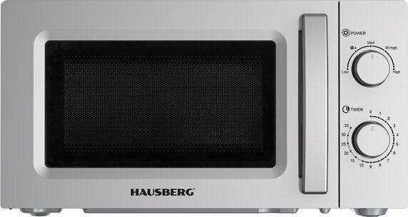 Hausberg HB-8008GR mikrohullámú sütő, 700W, Szürke
