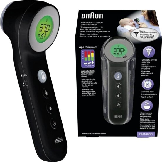 Braun BNT400BWE érintésmentes lázmérő Braun BNT400BWE érintésmentes lázmérő