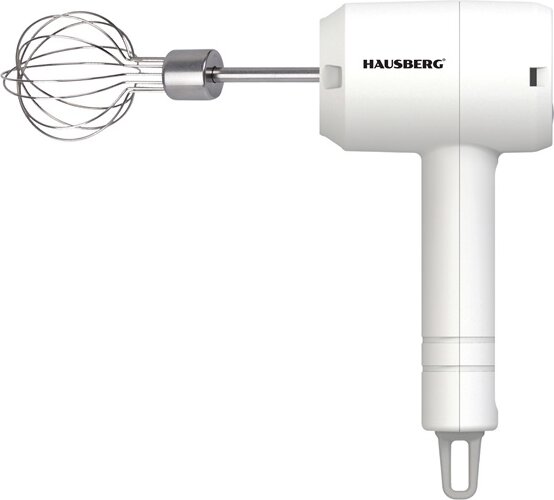 Hausberg HB-4110 akkumulátoros kézi mixer, 20W, fehér