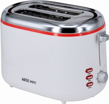 TOO TO-343-WR kenyérpirító, 2 szeletes, fehér