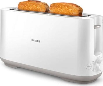 Philips Daily Collection HD2590/00 kenyérpirító, 2 hosszúszeletes, fehér