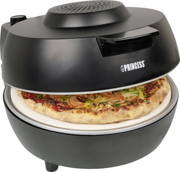 Princess Oven Pro 01.115005.01.001 pizzasütő, 1200W, fekete
