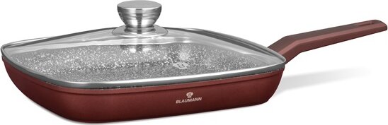 Blaumann BL-4076 Cerastone Collection grill serpenyő fedővel, 28cm