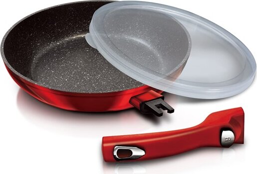 Berlinger Haus BH/1946 Burgundy Metallic Line serpenyő levehető nyéllel, 28cm