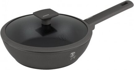 Berlinger Haus BH/8122 Antracit Collection fedővel mély serpenyő, 24cm Berlinger Haus BH/8122 Antracit Collection fedővel mély serpenyő, 24cm
