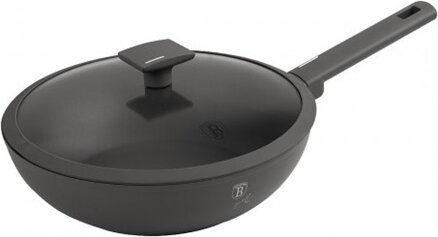 Berlinger Haus BH/8124 Antracit Collection wok serpenyő fedővel, 28cm Berlinger Haus BH/8124 Antracit Collection wok serpenyő fedővel, 28cm