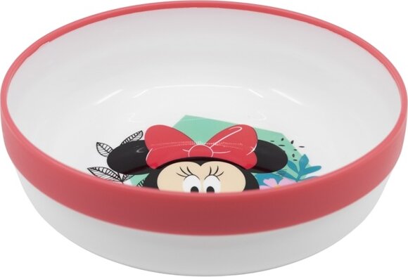 IRIS Licenc Minnie csúszásgátlós műanyag mélytányér