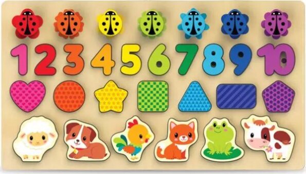 Kids Hits, Fa foglalkoztató tábla, Első leckém, 30 db-os