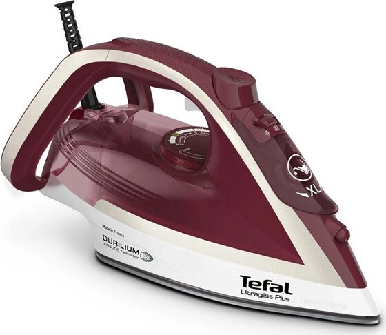 Tefal FV6810 Ultragliss Plus gőzölős vasaló, 2800W, bordó-fehér Tefal FV6810 Ultragliss Plus gőzölős vasaló, 2800W, bordó-fehér