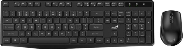 Genius KM-8206S billentyűzet + egér szett (angol US, vezeték nélküli, fekete) Genius KM-8206S billentyűzet + egér szett (angol US, vezeték nélküli, fekete)