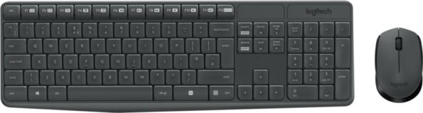 Logitech MK235 billentyűzet + egér szett (német, vezeték nélküli, fekete) Logitech MK235 billentyűzet + egér szett (német, vezeték nélküli, fekete)
