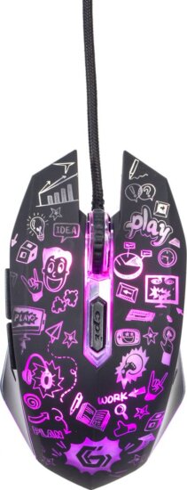 Gembird MUS-6B-GRAFIX-01 (optikai, fekete)