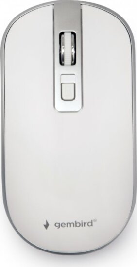 Gembird MUSW-4B-06-WS (vezeték nélküli, optikai, fehér/ezüst)