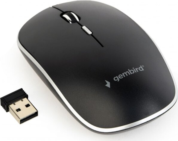 Gembird MUSW-4B-01 (vezeték nélküli, optikai, fekete)