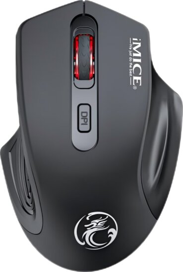 IMICE E-1800 (vezeték nélküli, optikai, 1600 dpi, USB, fekete)