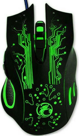 IMICE X9 (vezetékes, optikai, gamer, 3200 dpi, USB, fekete)