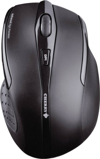 Cherry MW 3000 (vezeték nélküli, infra, ergonomikus, fekete)