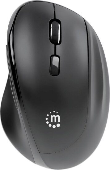 Manhattan 190237 (ergonomikus, vezeték nélküli, optikai, fekete)