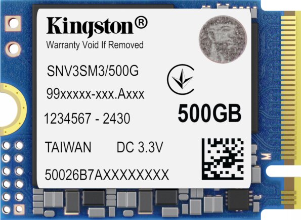 Kingston NV3 500GB (M.2 2230, NVMe)