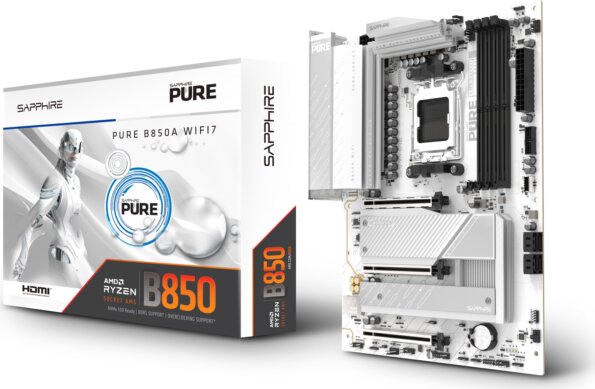 Sapphire Pure B850A WiFi7 alaplap
