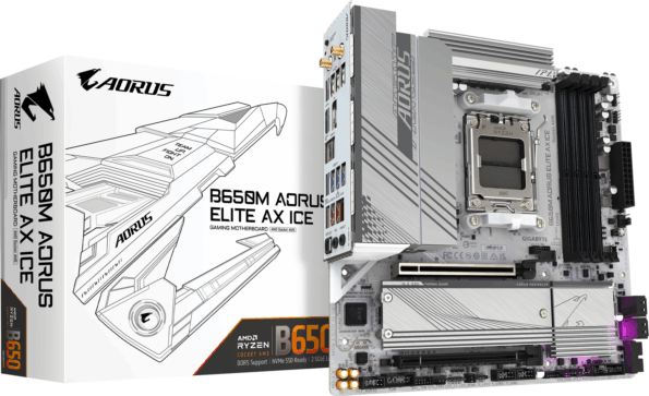Gigabyte B650M AORUS ELITE AX ICE alaplap