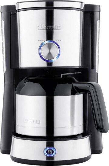 Severin KA 4845 TypeSwitch filteres kávéfőző, nemesacél-fekete
