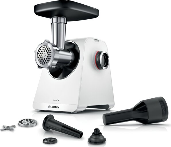 Bosch MultiPower MFWS607W Serie 6 húsdaráló, 2100W, fehér Bosch MultiPower MFWS607W Serie 6 húsdaráló, 2100W, fehér