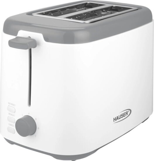 Hauser T-242 kenyérpirító, 2 szeletes, fehér