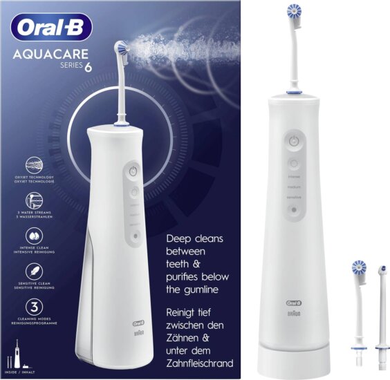 Oral-B AquaCare 6 Szájzuhany, Fehér