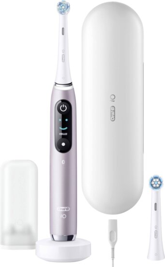 Oral-B iO Series 9N Rose Quartz elektromos fogkefe, Rózsaszín