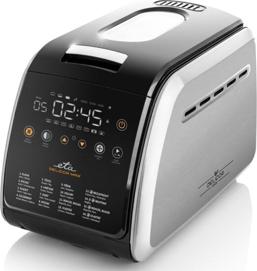 ETA Delicca II Max 7149 90040 kenyérsütő, fekete-rozsdamentes