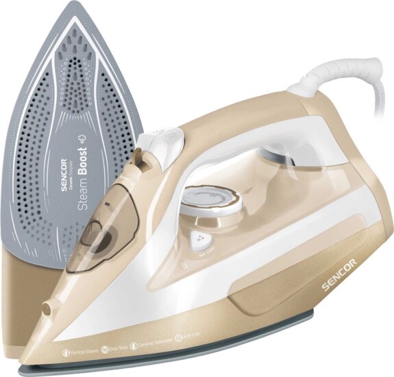Sencor SSI 6110GD gőzölős vasaló, 2600W, fehér-arany
