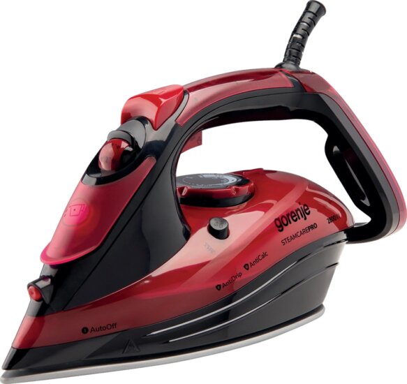 Gorenje SIH2800BF gőzölős vasaló, 2800W, piros